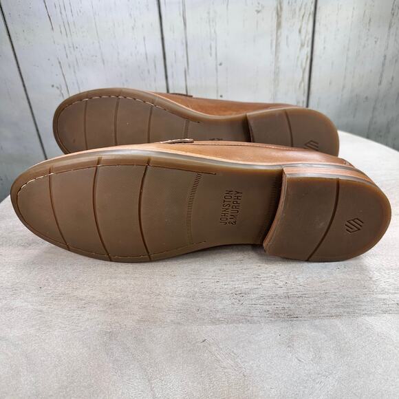 Johnston & Murphy Mens Loafers Size 10.5 Brown Slip On Tru Foam Slip On Shoe New - Picture 7 of 14